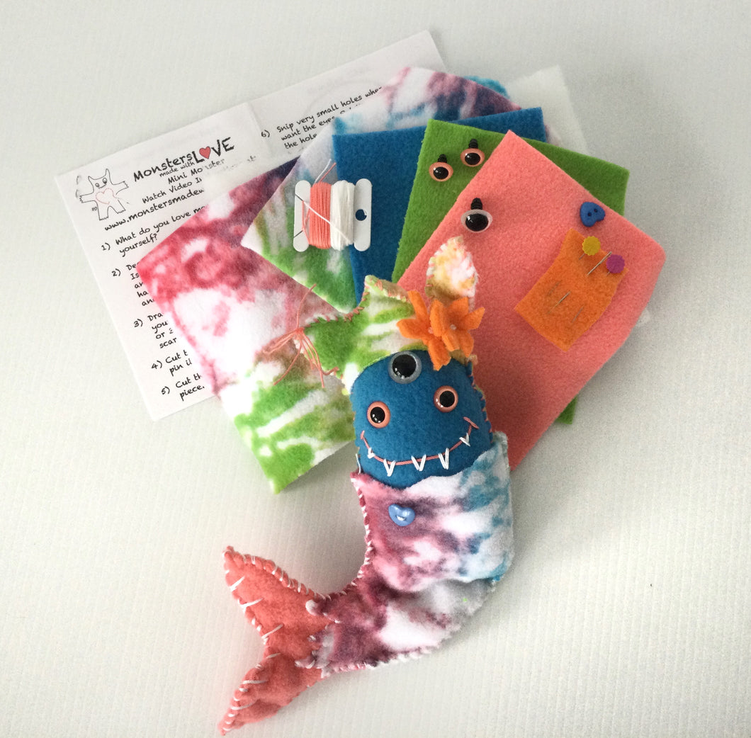 Create Your Own Mini Monster Kit - Mermaid Beach