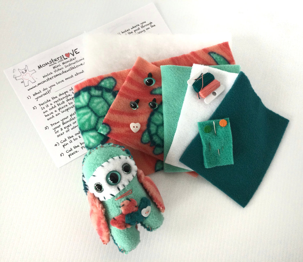 Create Your Own Mini Monster Kit - Turtle Cove