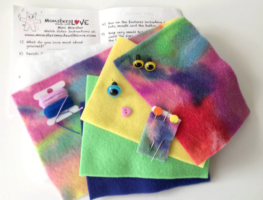 Create Your Own Mini Monster Kit - Rainbow Vomit